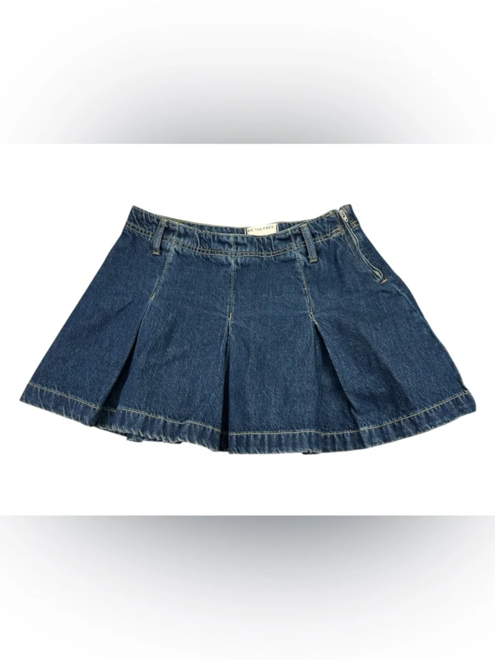 Free People We The Free Madison Ave Denim‎ Mini Skirt